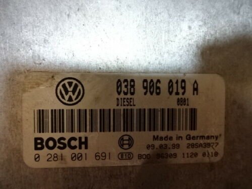 Centralita del motor VW 038906019A 28SA3977 BOSCH 0281001691 0 281 001 691