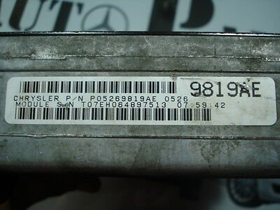 Centralita del motor Chrysler Dodge Neon 2.0 P05269821AC 05269821AC 05269821