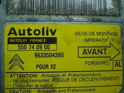 Airbag Centralita Crash Sensor Citroen 9633504380 550740900