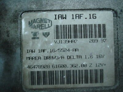 Centralita   Fiat Marea Lancia  61600.362.00 IAW1AF1G IAW 1AF.1G 46478928