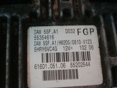 Centralita del motor / Fiat Stilo IAW5SFA1 IAW 5SF.A1 55202544 6160105106