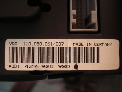 Cuadro de instrumentos Audi A6 Allroad 4Z7920980 110080061007 110.080.061/007