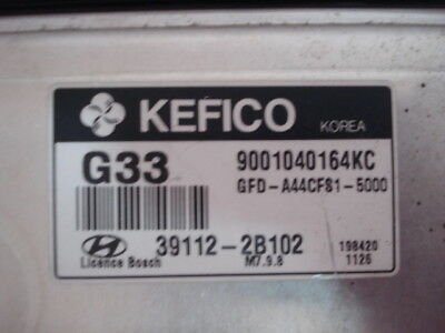 Centralita del motor Hyundai 391122B102 39112-2B102 9001040164KC GFD-A44CF81-500