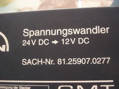 Transformador de voltaje 24V a 12V   MAN 81259070277 81.25907.0277