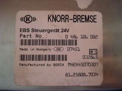 Centralita Knorr-BREMSE EBS  MAN 81.25808.7034 0486106082 81258087034