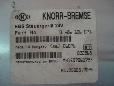 EBS Centralita KNORR-BREMSE MAN 0486106071 81258087026 81.25808.7026