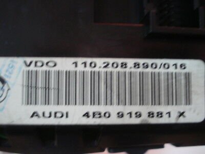 Cuadro de instrumentos  Audi A6 4B 4B0919881X 4BO919881X 110208890016