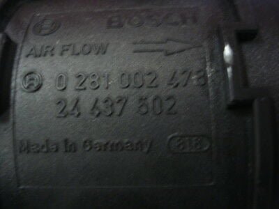 Caudalí­metro  Opel Astra Zafira 24437502 24 437 502 BOSCH 0281002478