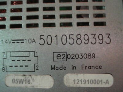 Controlador  Renault Midlum Magnum 5010589393 121910001-A 05W16