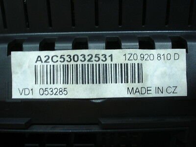 Cuadro de instrumentos Skoda Octavia  1Z0920810D 1ZO920810D  A2C53032531