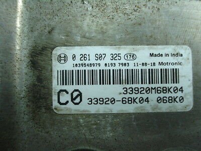 Centralita del motor  Suzuki Alto 0261S07325  33920M68K04 3392068K04