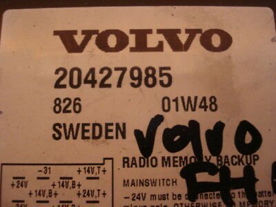 Respaldo de memoria de radio VOLVO 207427985 01W48