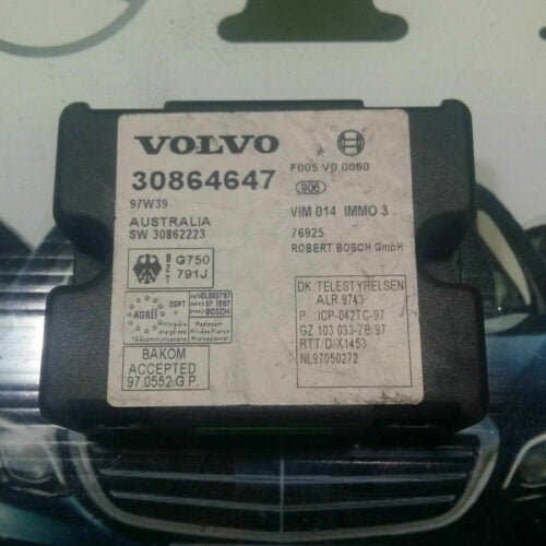 Immobiliser control unit alarm module Volvo BOSCH 97W39 30864647 F005 V0 0060 S