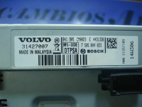 Pantalla del salpicadero VOLVO V40 31427007 BOSCH 7505800023