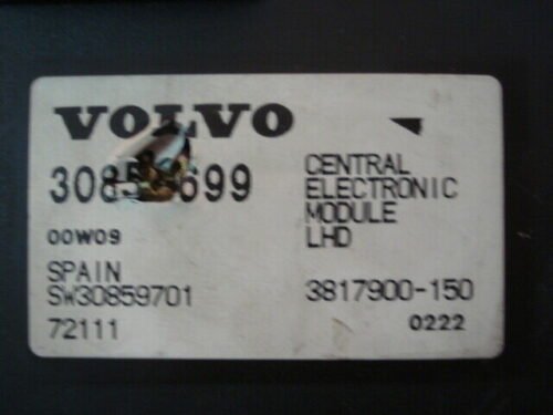 Central Módulo electrónico  Volvo V40 30859699 00W09 SW30859701