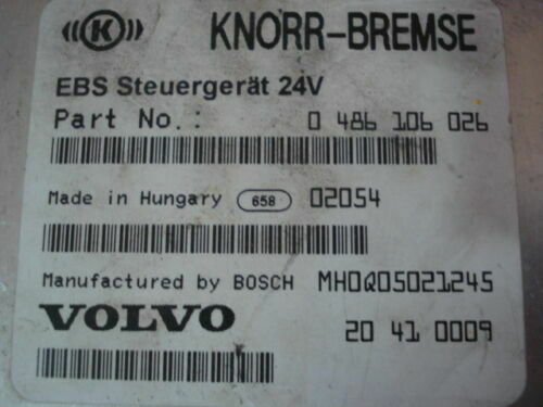 Unidad de control EBS VOLVO KNORR-BREMSE 0486106026 MH0Q05021245 20410009