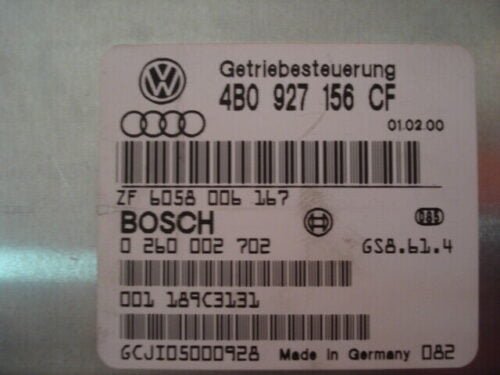 Módulo de control de transmisión Audi A6 4B0927156CF 0260002702 4BO927156CF