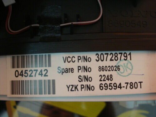 Cuadro de instrumentos  Volvo 30728791 8602026 0452742 69594-780T