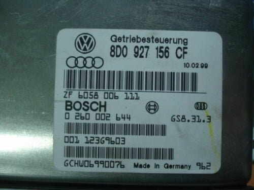_57 transmisión controlador Audi 8D0927156CF 8DO927156CF ZF6058006111 0260002644