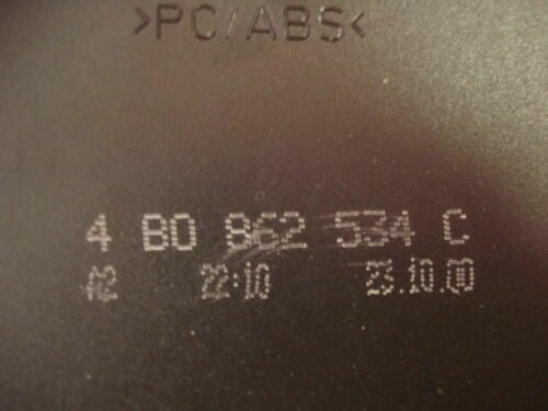 Portavasos / Audi A6 4B C5 4B0862534C 4B0 862 534 C 4BO862534C
