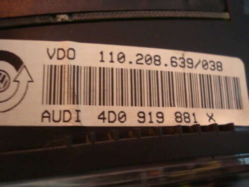 _57 Cuadro de instrumentos Audi A8 4D0919881X 4DO919881X 110208639/038