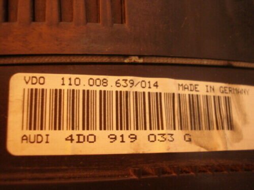 Cuadro de instrumentos  Audi A8 4D0919033G 4DO919033G 110008639014