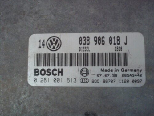 Centralita del motor  VW Golf Audi 038906018J  BOSCH 0281001613