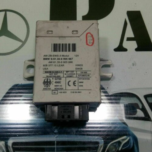 _57 Control unidad inmovilizador BMW 61356905667 61356905666 HW03 SW08