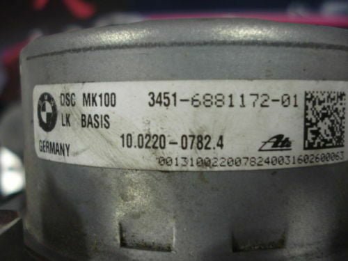 _57 ABS BMW DSC MK100 3451688117201 10022007824 6881173 100917-65003 100625-33331