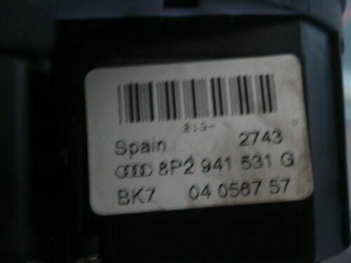 Conmutador de luces / Audi A3 8P2 941 531 G 8P2941531G BK7 04056757