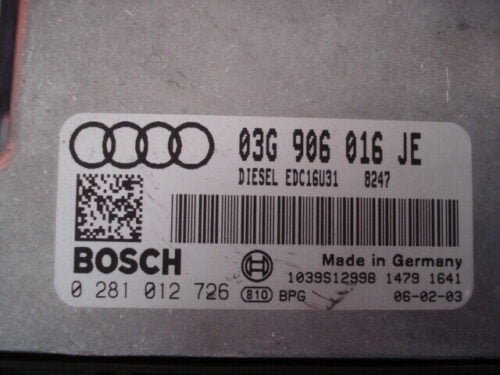 Centralita del motor   AUDI A4  0281012726 03G906016JE  03G 906 016 JE