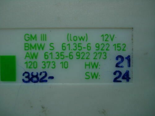 Centralita Módulo básico BMW 6135-6922152 61356922152 6135-6922273