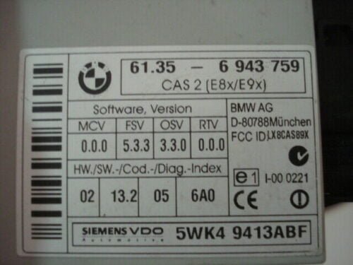 Centralita BMW 1 Series E87 61356943759 61.35-6943759 5WK49413ABF