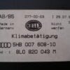A/C System Clima panel de control Audi 8L0820043M 8LO820043M 5HB00760810