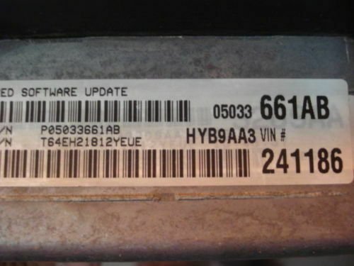 Centralita del motor Chrysler PT 05033661AB 05033 661AB P05033661AB HYB9AA3