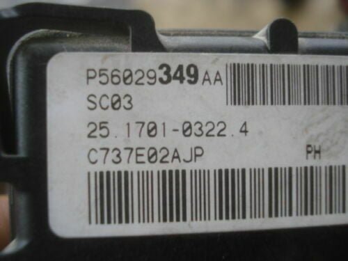 Sensor de aceleración lateral Chrysler Jeep Grand P56029349AA 25170103224