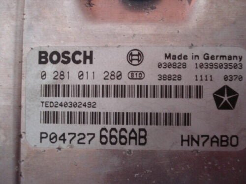 Centralita del motor  CHRYSLER VOYAGER 0281011280 P04727666AB