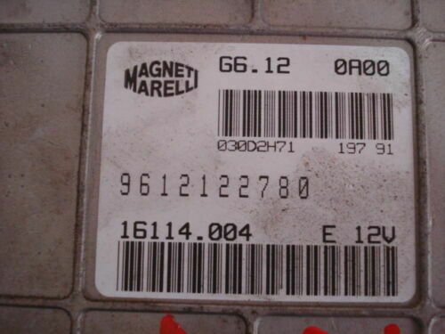 Centralita del motor Citroen ZX MAGNETI MARELLI G6120A00 9612122780 16114004E