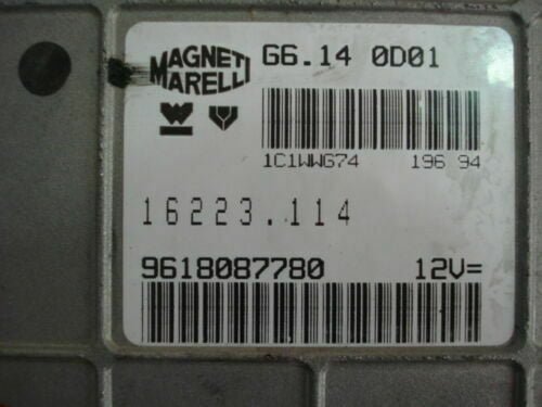 Centralita del motor Citroen MAGNETI MARELLI 9618087780 G6140D01 16223114