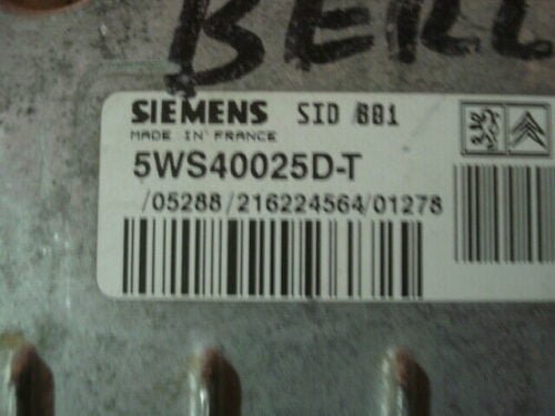 Centralita del motor  Citroen Peugeot SID801 9644860380 9644323980 5WS40025D-T