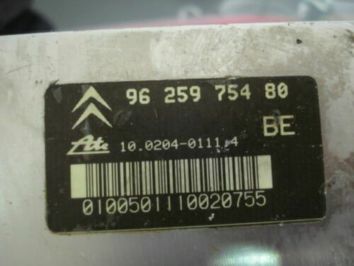 ABS Citroen Xantia 1993-2001 9625975480 BE ATE 10094811023 3X6237 10020401114