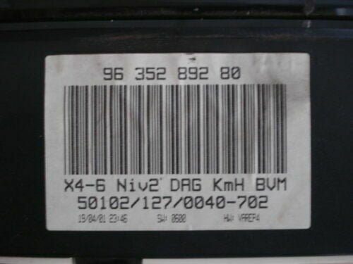 Cuadro de instrumentos Citroen C5 9635289280 X4-6DAG BVM 50102/127/0040-702