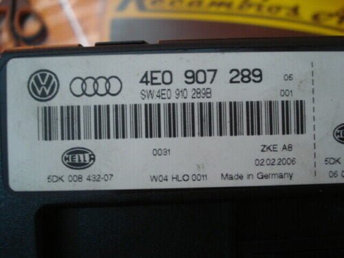 Centralita Audi S8 A8 4E0907289 4EO907289 4E0910289B 5DK008432-07