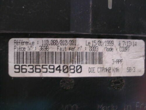 Cuadro de instrumentos Citroen Saxo 9636594080 110080010001