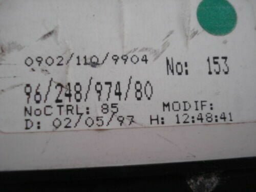 Cuadro de instrumentos / Citroen Xantia 9624897480 09021109904
