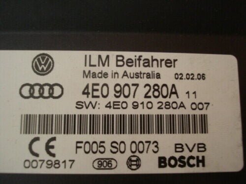 Centralita AUDI A8 4E0907280A 4EO907280A 4E0910280A F005S00073