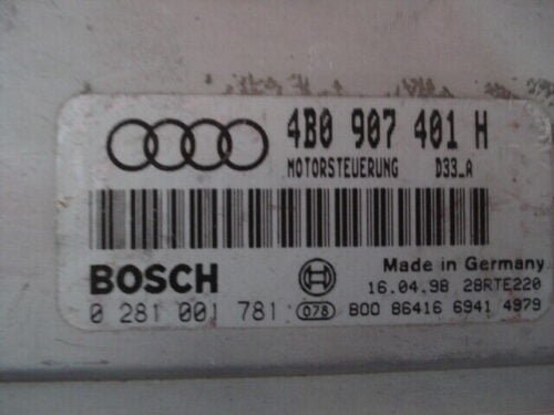 Centralita del motor  Audi 4B0907401H 4BO907401H BOSCH 0281001781