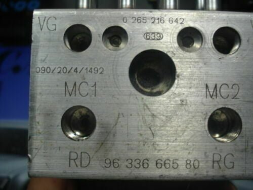 ABS Citroen Xsara Picasso 9633666580 RG BOSCH 0265216642 0 265 216 642