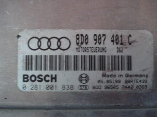 Centralita del motor Audi A6 Audi A6 0281001838 8D0907401C 8DO907401C