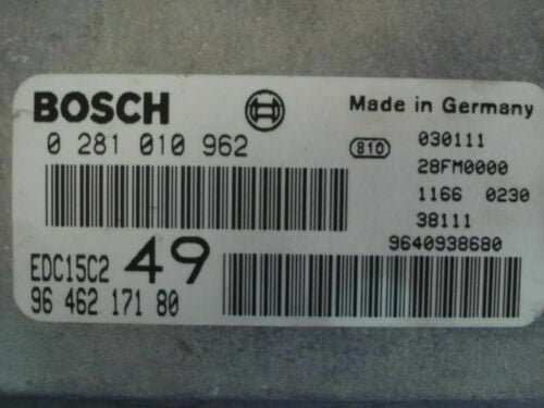 Centralita del motor Peugeot Citroen 9646217180 BOSCH 0281010962 0 281 010 962